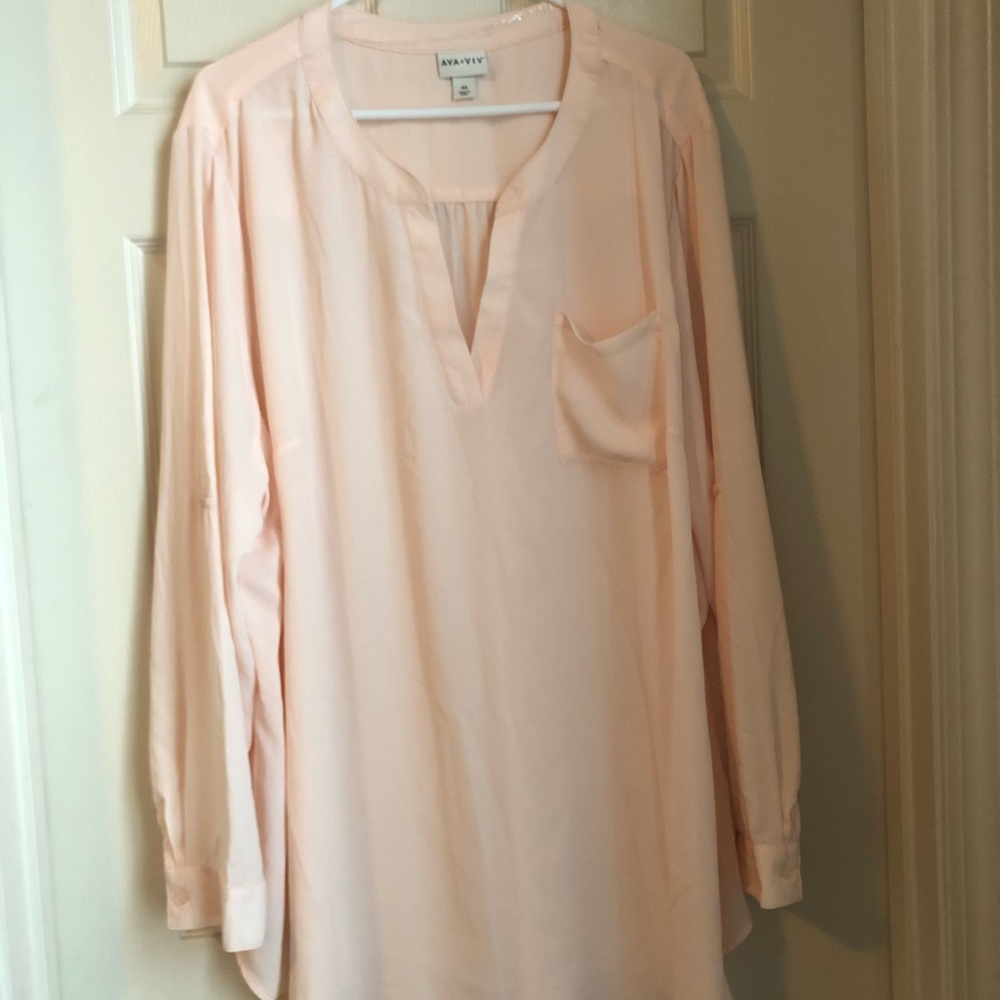 AVA and VIV sheer long sleeved top